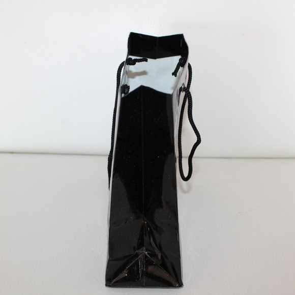 CHANEL BLACK SMALL SHOPPING BAG PAPER - Picture 2 of 5